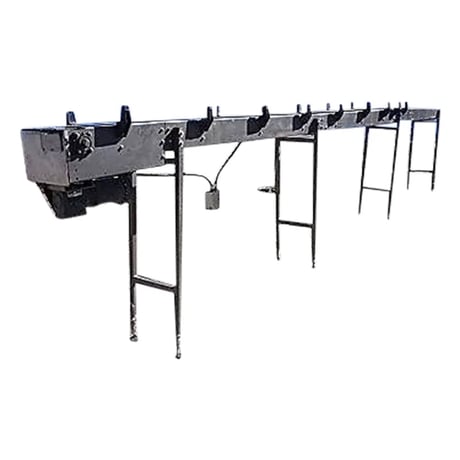 15" wide x 20' 4" long, Packaging Equipment, Conveyor Table Top, 0.5 HP, 3" diameter Sprocket, 3/4" Pitch - Image 1