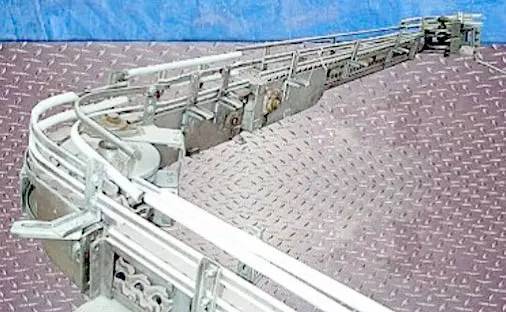 2.5" wide x 258" long, Stainless Steel Table Top Conveyor, w/ 6 removable pieces - Image 4