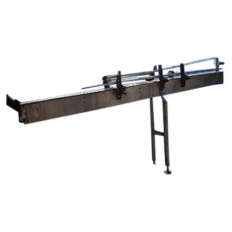 4" wide, Stainless Steel Tabletop Conveyor Section, 1-1/2" conveyor running gap, 40" infeed/exit H - Image 2