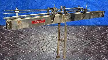 4" wide, Stainless Steel Tabletop Conveyor Section, 1-1/2" conveyor running gap, 40" infeed/exit H - Image 3