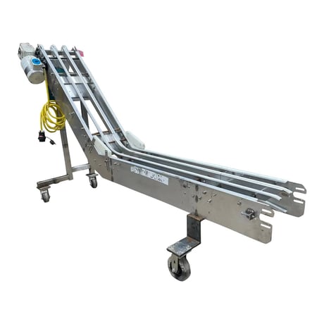 JB Industries #CON 119, Incline Portable Conveyor, 1 HP, 1998 - Image 2