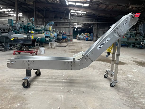 JB Industries #CON 119, Incline Portable Conveyor, 1 HP, 1998 - Image 7