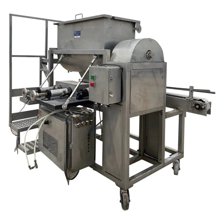 Pneumatic Filler with Mixer/Hoppe, 8 cu.ft., 30 BPM, 2-3/8" diameter Piston, 3-1/2" Stroke, 1" diameter - Image 1