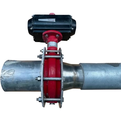 5" Flowline PTFE butterfly valve with electric actuator for food processing, chemical & sanitary applications - Image 1