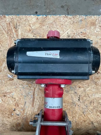 5" Flowline PTFE butterfly valve with electric actuator for food processing, chemical & sanitary applications - Image 5