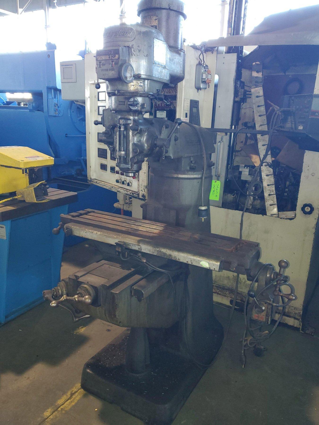 Bridgeport #Series-I, variable speed vertical mill, 9" x42" T-slotted table, 2 HP, 14" throat, Acu-Rite - Image 1