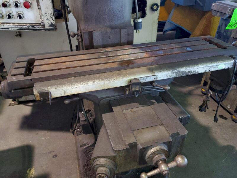 Bridgeport #Series-I, variable speed vertical mill, 9" x42" T-slotted table, 2 HP, 14" throat, Acu-Rite - Image 6