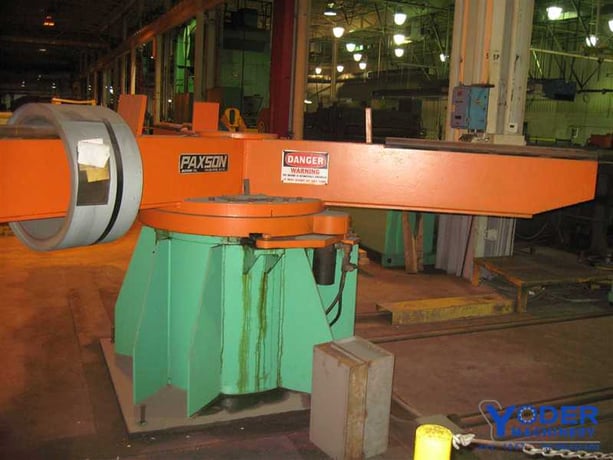 20000 lb. Paxson, 3-arm turnstile, 60" width, 48" ht, 98" swing raduis, manual rotation, #58712 - Image 4