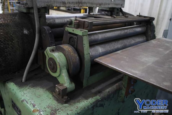 24" Cooper Weymouth roll feeder straightener, 3-1/2" feed roll diameter, 3 HP, #74135 - Image 4