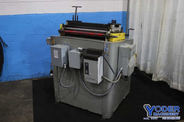 25" x .065" Press Room Equipment #PRMD25, straightener, 5 rolls, entry rolls, #75688 - Image 1