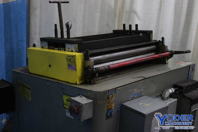 25" x .065" Press Room Equipment #PRMD25, straightener, 5 rolls, entry rolls, #75688 - Image 5