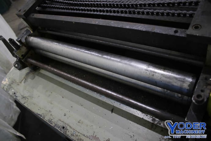 25" x .065" Press Room Equipment #PRMD25, straightener, 5 rolls, entry rolls, #75688 - Image 7