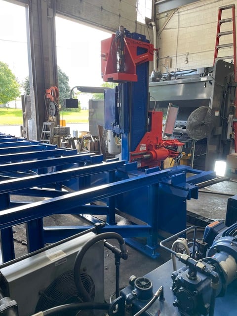 Ocean #Avenger beam line, Siemens CNC, coolant system, web center line probe, 40" x40", 2008 - Image 2