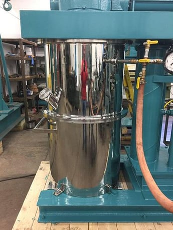 40 gallon Ross #HDM-40, double planetary mixer, Stainless Steel, vacuum, floor mount with air/oil hydraulic - Image 7