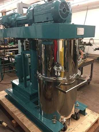 40 gallon Ross #HDM-40, double planetary mixer, Stainless Steel, vacuum, floor mount with air/oil hydraulic - Image 8