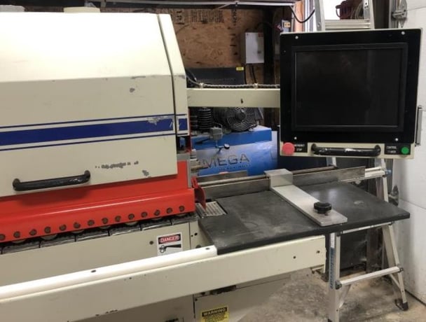 Unique #4512, Shape and Sand Automatic Shaper, 1-1/4" Mandrel, 5" Stack H, 90 PSI - 2 CFM, (1) 10 HP and (2) - Image 3