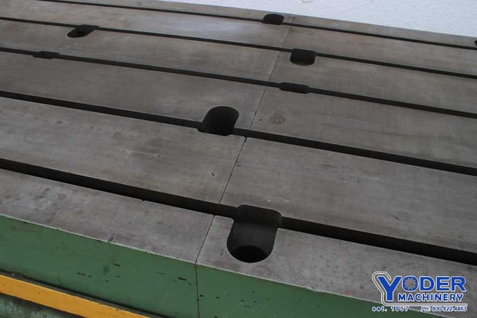 154" x 57" x 12", t-slotted floor plate/tabl, cast iron construciton, #76549 - Image 4