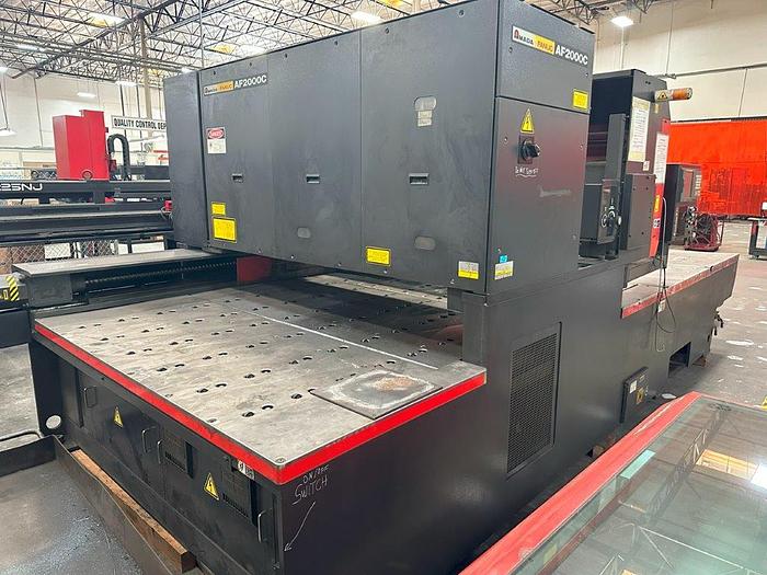 Amada #Pulsar-2415-III, CNC laser, 2000 watt, 99" X, 61" Y, 11.8"Z, Fanuc 160iL, 2 work clamps, 1999 - Image 3