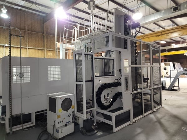 Okuma #MCV-A2, OSP-P200M CNC control, 60" x 162" table, 78" Y-travel, 50 taper, 4000 rpm, 72 tool stations - Image 4