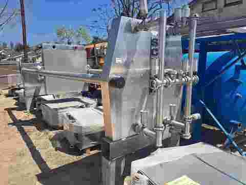 Schenk Niro #1200/175, sheet/pad filter, Stainless Steel, 48" x48", 295 plates, jacketed tank, 1998 - Image 3