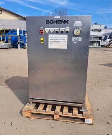 Schenk Niro #1200/175, sheet/pad filter, Stainless Steel, 48" x48", 295 plates, jacketed tank, 1998 - Image 5