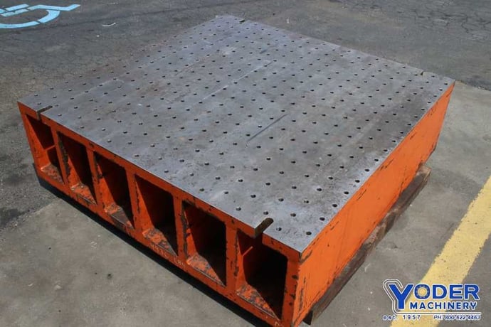 53-1/2" x 54" x 1-3/4", Drilled & tapped plate, #76525 - Image 7