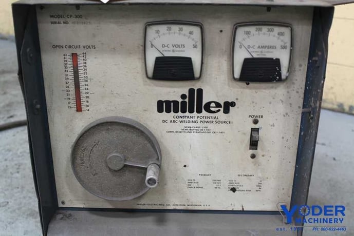 Miller #CP-300, 33/16.5 amps, 230/460 V., serial #HF889825, #62286 - Image 3