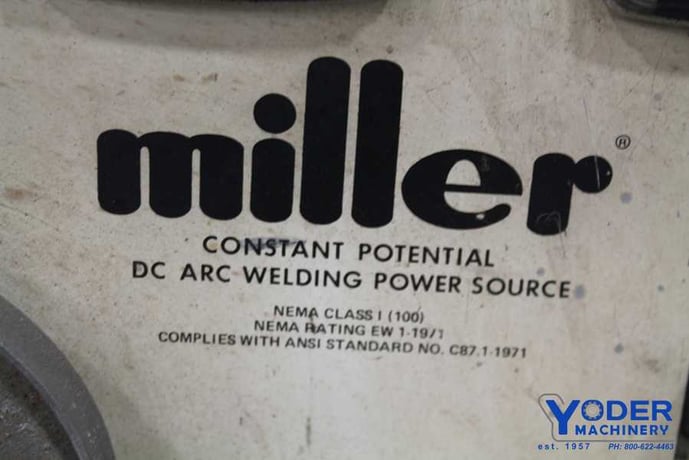 Miller #CP-300, 33/16.5 amps, 230/460 V., serial #HF889825, #62286 - Image 5