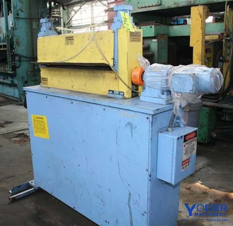 3' Bradbury motor driven pinch roll w/Cascade rollers, 4" roll diameter, 1 HP, #56213 - Image 3