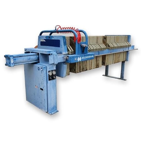 31" M. width Watermark #FP800G32L-19/37-10/20ASX, Recessed Chamber Plate & Frame Filter Press, 800 mm, 20 - Image 1