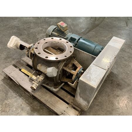 10" Flotronics, Stainless Steel Rotary Airlock Feeder Valve, 3 HP, 16.5" line H, 230/460 V, 20 RPM - Image 2