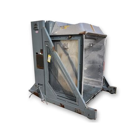 Tubar, Hydraulic Box Dumper, 2000 lb. capacity, 46" width x 34" D x 54" H Box Retention, 3 HP, 208-230/460VAC - Image 1