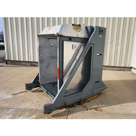 Tubar, Hydraulic Box Dumper, 2000 lb. capacity, 46" width x 34" D x 54" H Box Retention, 3 HP, 208-230/460VAC - Image 3