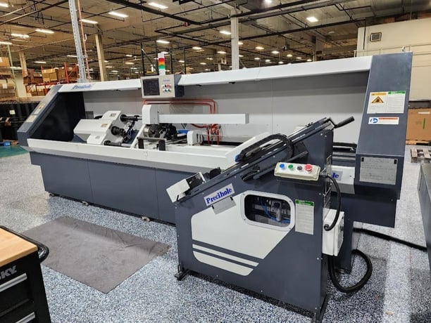 1/2" x 60" Precihole #BRVN-12/1-800, single spindle, rifling machine, Mitsubishi / Siemens touch screen PLC - Image 2