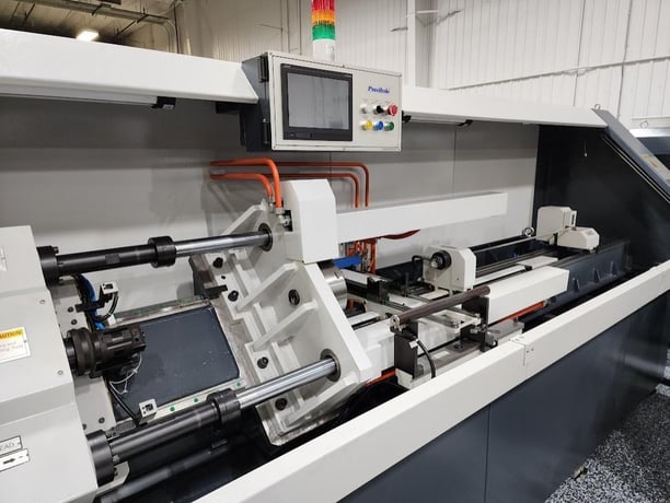 1/2" x 60" Precihole #BRVN-12/1-800, single spindle, rifling machine, Mitsubishi / Siemens touch screen PLC - Image 4