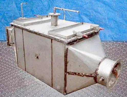 Stainless Steel plate fin heat exchanger, (2) 25" L x 10" W finned inserts, low pressure drops - Image 3