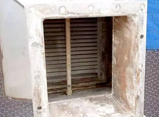 Stainless Steel plate fin heat exchanger, (2) 25" L x 10" W finned inserts, low pressure drops - Image 7