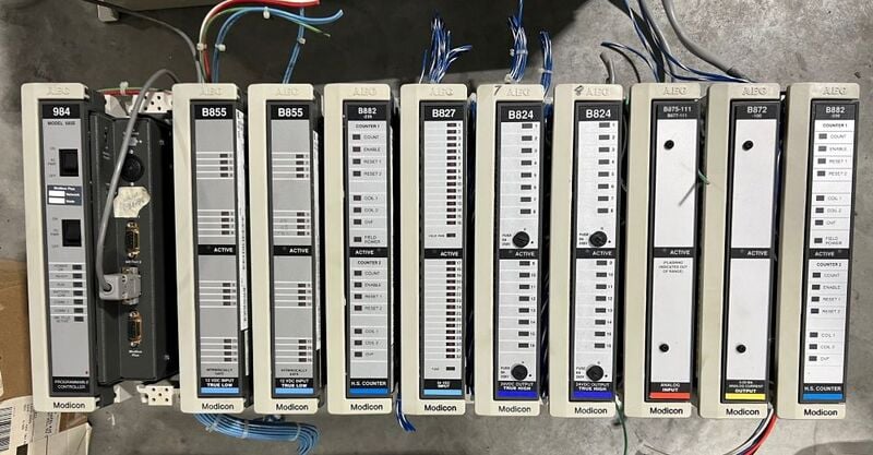 Modicon #AS-H827-209, 984 Series Complete Rack - Image 1
