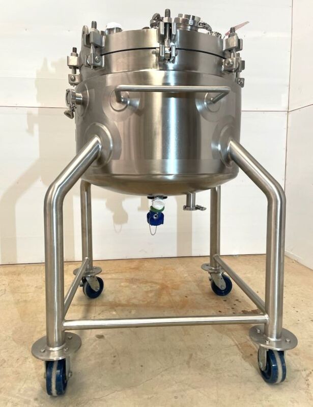 30 gallon Lee, Sanitary Jacketed Reactor/vacuum Vessel, Stainless Steel, 24" diameter x 16" T/T, 60 psig @ - Image 3
