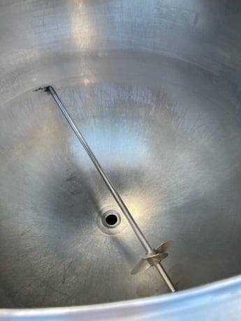 200 gallon Lee Metal Products, Jacketed Kettle, Stainless Steel, 48" diameter, 74" H, 90 psi @ 330 F jacket - Image 3