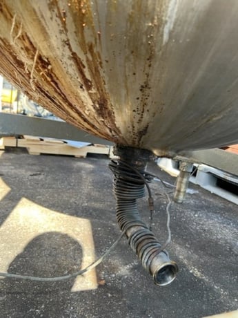 250 gallon Lee, Jacketed Mix Kettle, Stainless Steel, 52" diameter, 56" H, 90 psi @ 332 F jacket, 2" bottom - Image 6