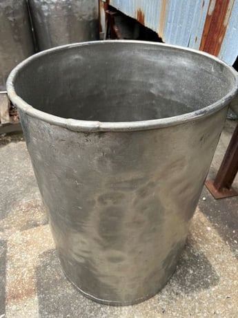 60 gallon Stainless Steel Drum, 24" diameter x 32" T/T - Image 1