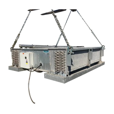 2 Fans, Evapco SSTD2-00700-3, Ammonia Evaporator Coil - 9 TR, Low/Medium Temperature, 0.5 HP, 11400 CFM, 611 - Image 1