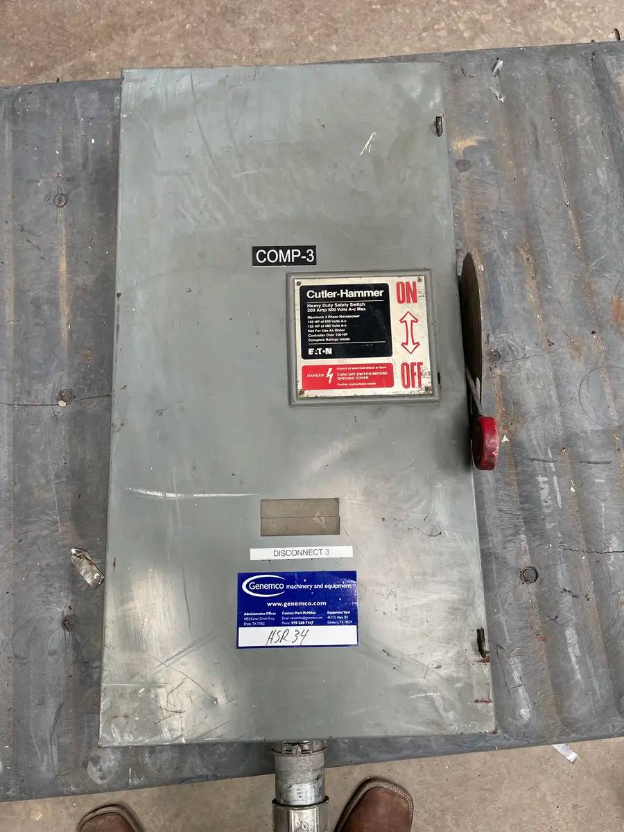 200 Amp. Cutler Hammer #DH364FGK, Heavy Duty Safety Switch, 150 HP, 480/600 V, 3 wires - Image 5