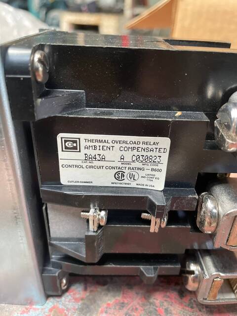 Cutler-Hammer #A, Overload Relay, Size 4, 3 poles - Image 10