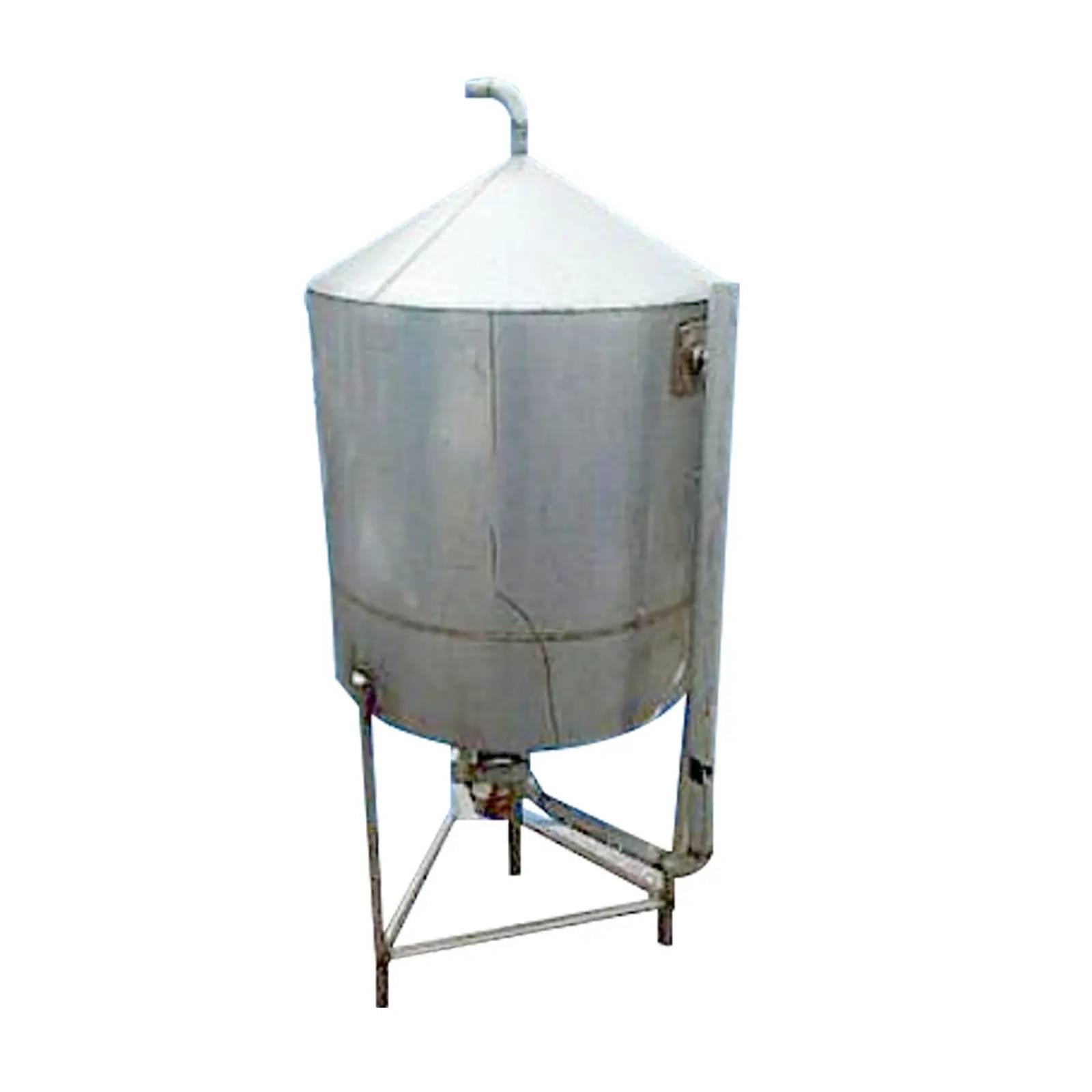 100 gallon Stainless Steel Cone Bottom and Closed Top Mix Tank, 0.33/0.5 HP, 1725 RPM, 86.25 RPM final, 32" D - Image 2