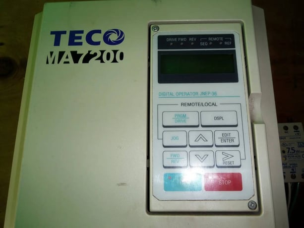 10 HP TECO-Westinghouse, MA7200-2010-N1, Electronic Variable Speed Frequency Drive, 200-240 Volts input. - Image 3