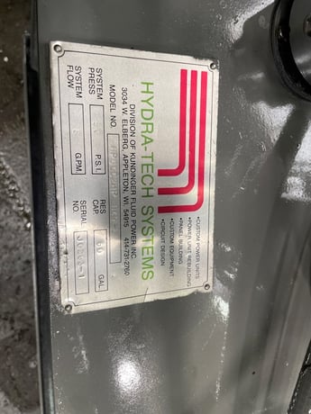 Hydra-Tech Systems #HP6oC2HP H49-2 50 PSI 6 GPM hydraulic unit - Image 2