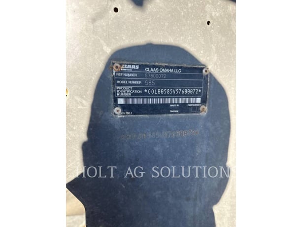 Claas Of America 585R, Combine, 50025 hours, S/N: 57600072, 2004 - Image 10