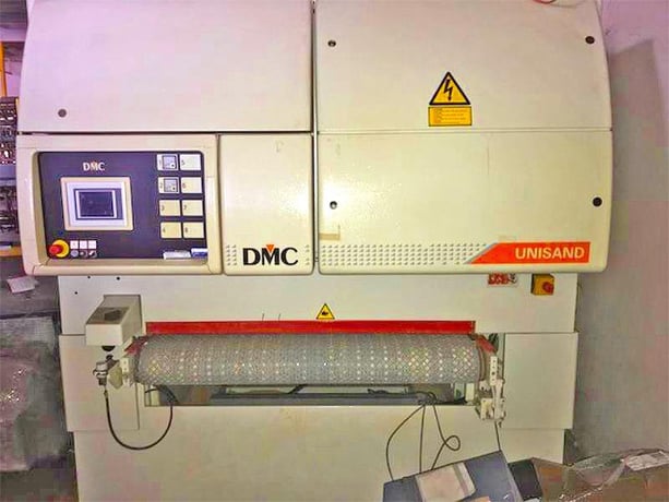 53" Dmc #US-1350-M2RP, Wide Belt Sander, 2 Heads, 170 mm thick, 1370 mm x 2620 mm belts w/ 34/28.5 HP, 3 HP - Image 1